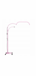 MichaelMarinelli Stojací bezstínová LED kosmetická lampa Moon + kolečka 45w Marinelli Gx520r / růžová