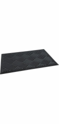 UN Rohožka ECO RIB - křížová 60x90 černá