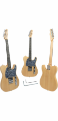 V-Tone ELEKTRICKÁ KYTARA 4/4 TELECASTER, 39 PŘÍRODNÍ DŘEVĚNÝ IMBUSOVÝ KLÍČ