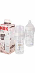 Kojenecká láhev NUK Perfect Match Temperature Control 260 ml bílá