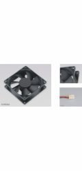 AKASA ventilátor 4cm Black Fan, 40x40x10mm, Sleeve bearing, 24.87 dBA, 3 pin