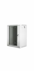 Nástěnný rack 19   15U 600X450mm šedý flat pack