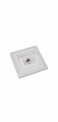 Solarix Eth.Zás. CAT6 UTP 1 x RJ45 pod omítku bílá  SX9-1-6-UTP-WH