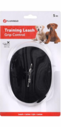 Flamingo Vodítko pro psy nylonové černé 5m