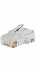 PREMIUMCORD Konektor RJ45 8pinů - na drát, balení 100ks v sáčku