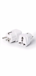 C-TECH univerzální adaptér 110V-230V, bílá