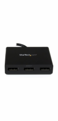Startech 3-Port Multi Monitor Adapter, DisplayPort 1.2 MST Hub, Dual 4K 30Hz & 1x 1080p, Video Splitter for Extended Desktop Mode on Windows PCs Only, DP to 3x DP Monitors MST Hub - Multi Stream Trans