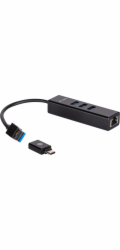 ICY BOX IB-HUB1419-LAN, USB-Hub 60844