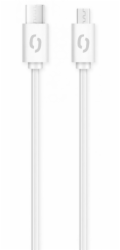ALIGATOR Datový kabel POWER 3A, USB-C/microUSB bílý