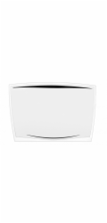 CEP CEP Podložka pod led, 65,6 x 44,8 cm, průhledná černá