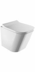 Omnires Fontana Compact Set Pearlter zavěšená toaletní mísa s pomalou deskou, 49x35 cm, barva: bílý lesk