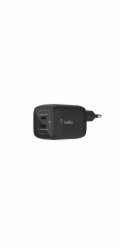 Belkin WCH013vfBK Belkin Duální 65W USB-C Power Delivery GaN PPS nástěnná nabíječka, černá