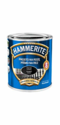 Barva kovová Hammerite Straight For Rust stříbrná lesklá 0,7 l