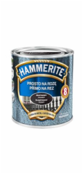 Barva na kov Hammerite Straight For Rust kladivo stříbrošedá 0,7 l