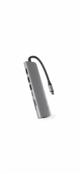 Epico 7in1 Multimedia Hub 8K with USB-C connector - vesmírně šedá