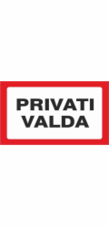 Samolepka soukromý majetek 170x100mm