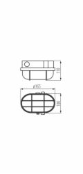 Lampa Kanlux MILO 8092, 60W, E27, IP54, černá