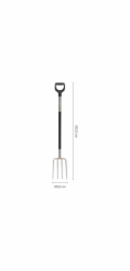 Polní vidle Fiskars 1070679, 1322 mm, s představcem