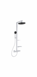 Ideal Standard ALU+ - Sprchový set s termostatem, průměr 26 cm, 2 proudy, stříbrná BD583SI