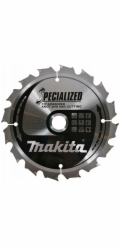 Makita kotouč pilový dřevo SPECIALIZED se zapuštěnými zuby 165x2x20mm 16Z (B-33037)
