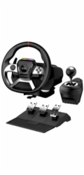 GENIUS Volant s pedály GX Gaming SpeedMaster X5 FF, Řadící páka, Drátový USB-C, vibrační, PC, PS4, Xbox One