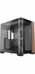 Antec C8 Curve Wood, Full Tower, PC, Černá, Průhledná, Dřevo, ATX, ITX, Sklo, Plast, Ocel, Dřevo, 17,5 cm