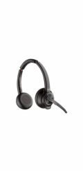 HP Poly Savi 8220 - Savi 8200 series - náhlavní souprava - náhlavní - DECT / Bluetooth - bezdrátový - USB-A přes adaptér Bluetooth - černá - certifikováno pro Zoom, certifikováno UC