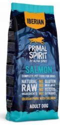 PRIMAL SPIRIT Iberian 70% Losos – poloměkké krmivo pro psy – 12 kg