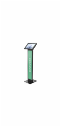 Compulocks Surface Pro 8-11 Apex Enclosure Brandable Floor Stand - Stojan - pro tablet - brandable - uzamykatelný - kovový rám - cerná - velikost obrazovky: 13" - podlahové provedení - pro Microsoft S
