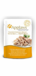 APPLAWS Chicken Breast with Beef in Jelly - mokré krmivo pro kočky - 70g