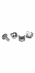 Startech Rack Screws - 20 Pack - Installation Tool - 12 mm M6 Screws - M6 Nuts - Cabinet Mounting Screws and Cage Nuts (CABSCRWM620) - Šrouby a matice pro regál - stříbrná (balení 20)