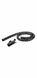 Startech 2.5m (8.2ft) Cable Management Sleeve - Spiral - 1" (25mm) Diameter - W/ Cable Loading Tool - Black (CMSCOILED2) - Sada pro spojkování kabelů - černá - 2.5 m