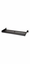 Startech 1U Vented Server Rack Cabinet Shelf, 7in Deep Fixed Cantilever Tray, Rackmount Shelf for 19" AV/Data/Network Equipment Enclosure w/ Cage Nuts & Screws, 44lbs Weight Capacity - 1U Vented Rack 
