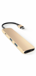 Satechi USB-C Slim Multiport adaptér - Gold Aluminium