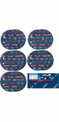 Bosch EXP O780 Foil Sanding Disc Set,150mm,55St