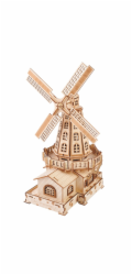 Woodcraft Dřevěné 3D puzzle Holandský větrný mlýn