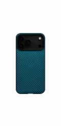 Pitaka Ultra-Slim Case for iPhone 17 Pro Blue/Grey Twill