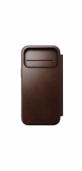 NOMAD pouzdro Modern Leather Folio Magsafe Horween pro iPhone 17 Pro Max - Rustic Brown