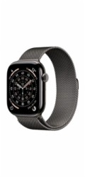 Apple Watch Series 11 GPS + Cellular 46mm Slate Titanium Case with Slate Milanese Loop - S/M