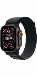 Apple Hodinky Ultra 3 GPS + Cellular, 49mm černé titanové pouzdro, černý řemínek Alpine – velikost S