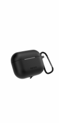 Epico silikonové pouzdro s karabinou | AirPods Pro 3 | černá | bezpečnostní karabina