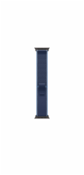 Apple Řemínek Trail v modré/světle modré barvě pro pouzdro 49 mm - velikost S/M - černé titanové komponenty