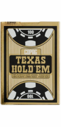 Cartamundi Černé pokerové karty Texas Jumbo
