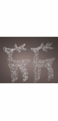 LED dekorace Jelen, 56 cm, 34 cm, 260 LED diod, 2 ks.