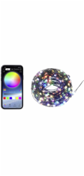 Sygonix SY-5167250 USB-lyskade přes USB Antal parer 200 LED (RGB) RGB Oplyst Langde: 19,9 m styres přes aplikaci, časovač, med farveskift