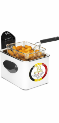 NoName Fritéza - 1905B - 3,5 l; 3200 W - 1 kg hranolek - kovová - bílá-FRIFRI-O
