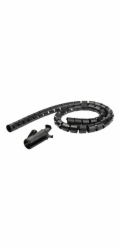 Startech 2.5m (8.2ft) Cable Management Sleeve - 1.8" Diameter - Expandable Coiled Cord Organizer w/ Cable Loading Tool (CMSCOILED4) - Sada pro spojkování kabelu - cerná - 2.5 m