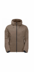Jack Wolfskin Pánská cyklistická mikina Bike Commute Ins Jkt M 1206961-4610 Hnědá L