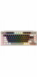 Royal Kludge Herní klávesnice RK L75 Mocha Gray s béžovými spínači