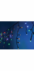 CHRISTMAS_TO Girlanda rampouchů, 250 LED, vícebarevná, 5 m